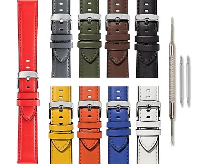 Morellato Croquet Leather Watch Band - Water Resistant W/ Quick Release • $57.90