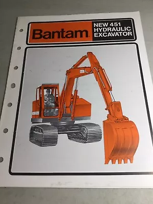 $17.99 • Buy Bantam, Koehring 451 Excavator Sales Brochure, Literature