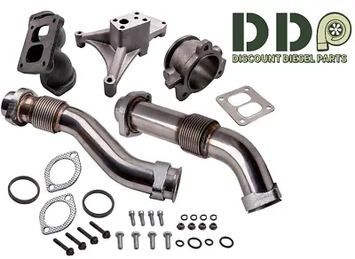 Non EBP Turbo Pedestal Exhaust Housing Up Pipes For 94-97 Ford 7.3L Powerstroke • $239.95