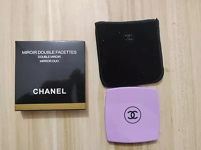 Purple Chanel Mirror Double Sided Makeup Bride Valentine's Day Gift • $12.99