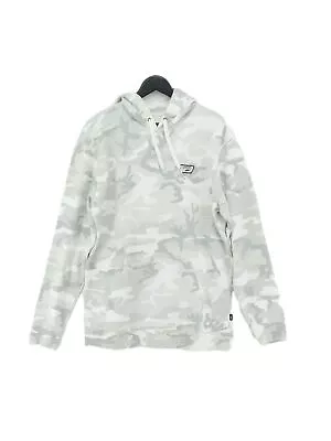 Vans Men's Hoodie L Grey Camo 100% Cotton Pullover • £19