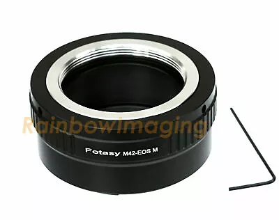 Adjustable M42 42mm Lens To CANON EOS M EF-M Mirrorless Camera M2 M3 M10 Adapter • $10.79