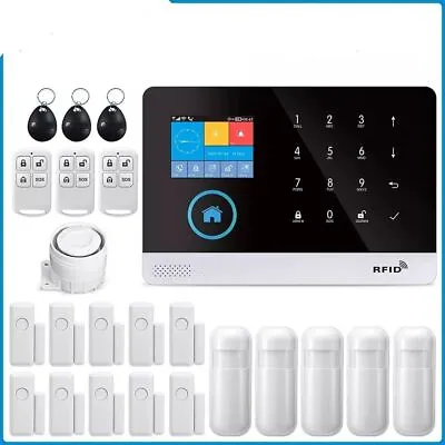 $64.98 • Buy Home Burglar Security Wireless Alarm System 433MHz WiFi GSM Smart App Control Ro