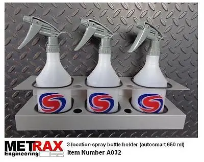 Spray Bottle Holder (3 Bottle Autosmart) - Garage Shed Van Car Valet Accessory • £17.99