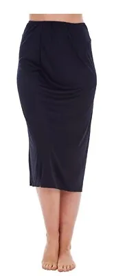 Marks & Spencer Plain Black Half Slip Womens Underskirt Petticoat Size 20 • £6.99