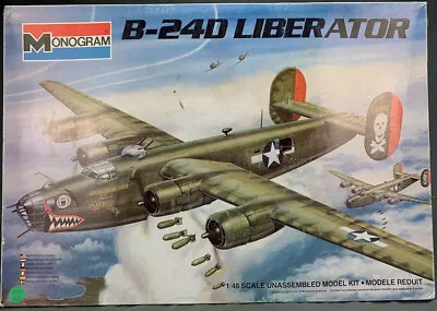 1:48 Monogram 85-5604 WWII B-24D Liberator Bomber Airplane Model Kit PM0635 • $38.38