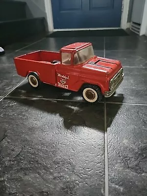 Vintage BUDDY L Traveling Zoo Pressed Steel Red Pick Up Truck - 1960 • $0.99