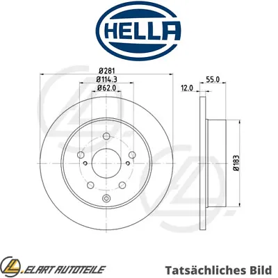 2x BRAKE DISC FOR TOYOTA SAI RAV/4/III/VANGUARD/IV MARK/X/ZIO HARRIER LEXUS   • £129.94