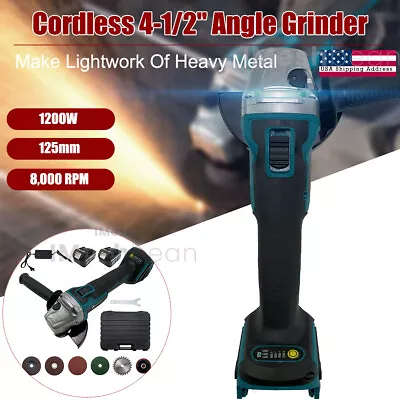 125mm Electric Brushless Cordless Angle Grinder Kit 4-1/2  Cut-Off Angle Grinder • $45.29