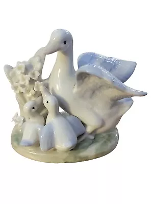 K's Collection Porcelain Mother Goose Two Baby Goslings Geese Figurines Birds 4  • $15