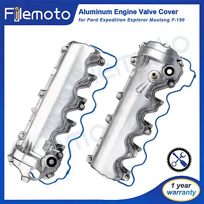 LH & RH Aluminum Engine Valve Cover For Ford Expedition Explorer Mustang F-150 • $169.79