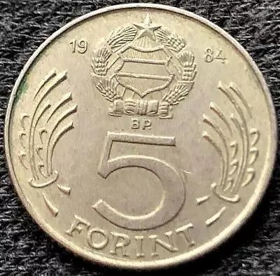 1984 Hungary 5 Forint Coin XF AU       #X245 • $7.20