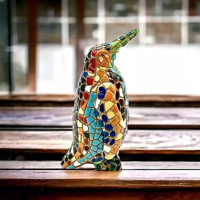 BARCINO Multicolor MOSAIC ART TILES Vintage PENGUIN BIRD FIGURINE FIGURE Spain • $21