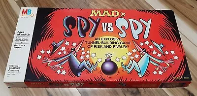 Vintage Mad Magazine's Spy Vs. Spy 1986 Milton Bradley Board Game (Missing Tile) • $39.99