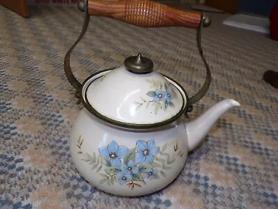 Mikasa   Day Dreams  Grande Chef Enamel Teapot • $15