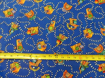 Monster Trail Eyeball Alley Cotton Fabric NEW TT • $8.39