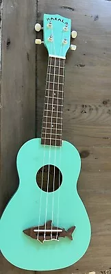 Makala Surf Green Shark Soprano Ukulele By Kala (MK-SS/GRN) Gift Music Lt Green • $29.99