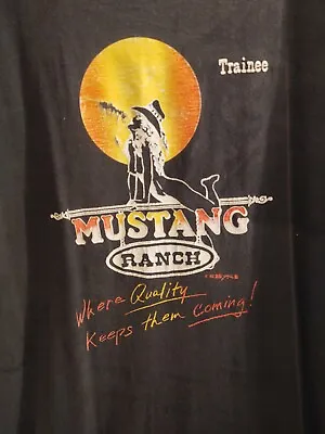 Mustang Ranch Brothel Trainee Single Stitch T Shirt Vintage Stripper 90's Reno • $39.99