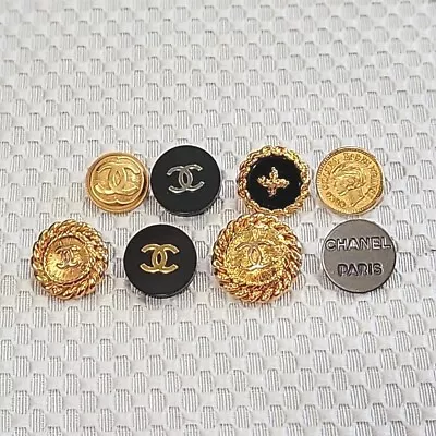 Lot Of 8 Chanel Sample Buttons - Inuding RARE Coco Chanel Profile Coin • $69.99