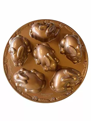 NORDIC WARE EASTER Baby Bunny Rabbit Cakelet Copper Pan Mold 4.5 Cups • $19.99