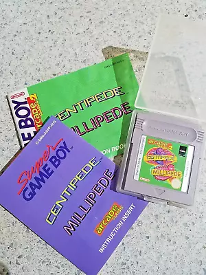 Gameboy As New Game Boy Arcade Classics 2 Centipede Millipede + Booklet + Insert • $29.95