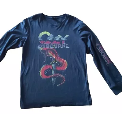 Ozzy Osbourne Long Sleeve Shirt (M) Music Rock Vintage Retro Ozbourne  • $28