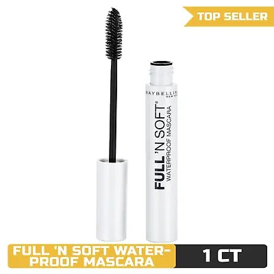 Maybelline Full 'N Soft Waterproof Mascara Very Black 1 Count • $15.40