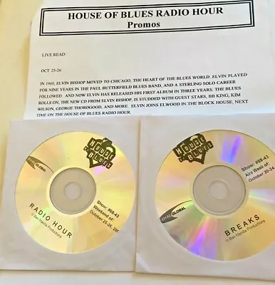 RADIO SHOW 10/25/08 HOUSE OF BLUES: ELVIN BISHOP FEATURE W/INTERVIEWS & 7 TUNES • $26.99