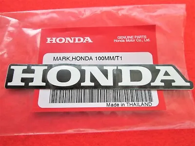 £4.45 • Buy Genuine Honda 100mm Bike Decal/Sticker White/Black Part Number 86649-KWW-640ZB