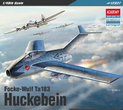 [1/48] 12327 Focke-Wulf Ta-183 ​Huckebein ACADEMY MODEL HOBBY KITS • $27