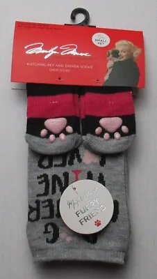New Marilyn Monroe Matching Pet And Owner Crew Socks Dog Mother Wine Lover Small • $5.49