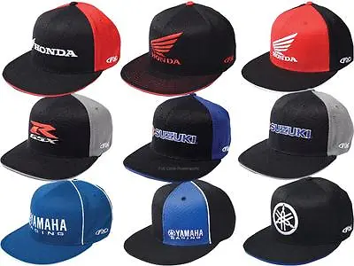 FX Mens Guys FlexFit Hat Ball Cap Japanese Motorcycle Brands Honda GSXR Yamaha • $26.99