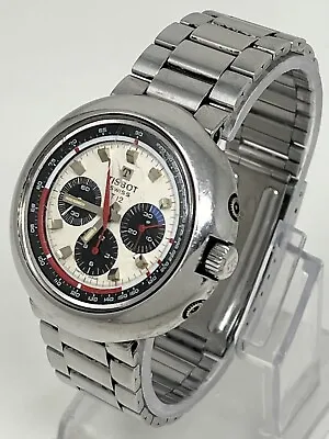 NEEDS SERVICE - Vintage Tissot T12 UFO Chronograph Stainless Steel Men's Watch • $819.99