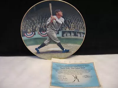 1992  BABE RUTH THE CALLED SHOT  Legends Of Baseball Collector Plate W COA (E72) • $19.99