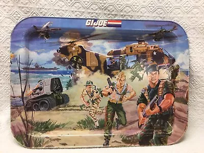 Vintage GI JOE  1987 Hasbro Metal Television TV Folding Tray • $21