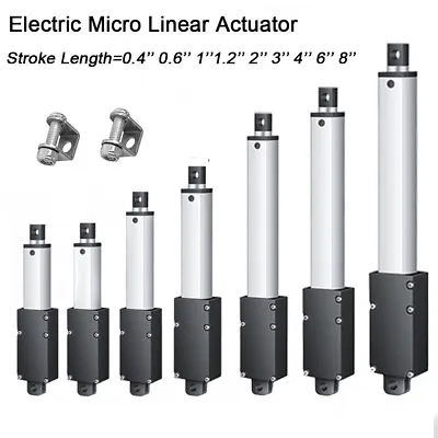 12V Electric Micro Linear Actuator Mounting Brackets Stroke Length 10mm-200mm • $27.99