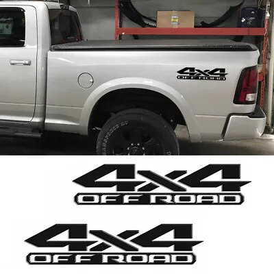 For Dodge RAM 1500 2500 3500 Black 4X4 Off Road Truck Bed Decal Vinyl Sticker  • $9.99