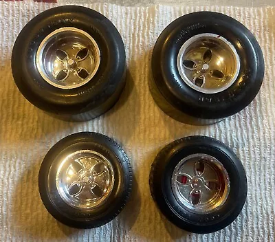 Vintage Set Of 4 Plastic Goodyear Tires Wheels Model Race Cars *read • $10