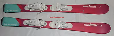 NEW Elan 2023 Girl's Kids Skis 100cm Elan Lil Magic + Size Adjustable Bindings • $179.25