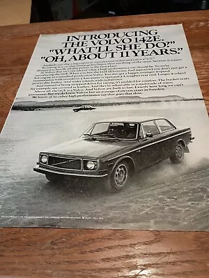 1971 Volvo 142E Vintage Magazine Ad • $4