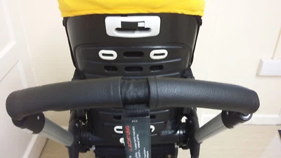 £15.99 • Buy 2 Zip On Faux Leather Handle Bar Covers For Bugaboo Bee Plus/3/
