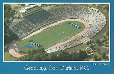 1991 Duke University Blue Devils Football Wallace Wade Stadium Postcard • $2.99