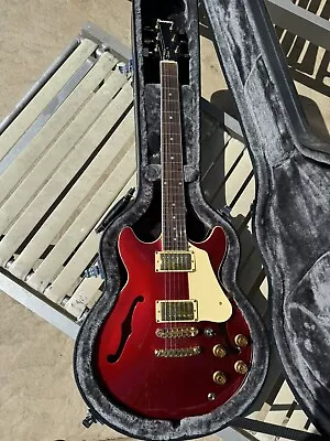 Ibanez 1982 AM Series Stagemaster In Candy Red Semi Hollowbody With Case • $1899