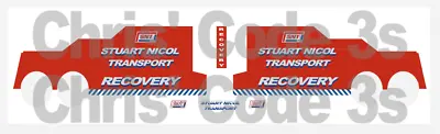 £8.50 • Buy 1/76 Code 3 Stuart Nicol Recovery Decals Suit Oxford Diecast Recovery Trucks