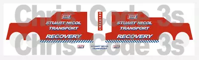 £8.50 • Buy 1/76 Code 3 Stuart Nicol Recovery Decals Suit Oxford Diecast Recovery Trucks