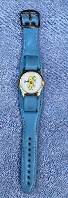 Vintage Barbie Wind Up Wrist Watch Mattel 1960’s 1970’s Swiss Made Leather Band • $34