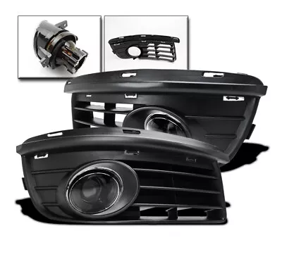 Vw 2006-2010 Jetta Mk5 Projector Lower Driving Clear Fog Light Lamp+black Covers • $72.95