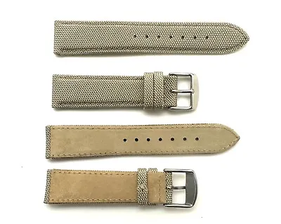 20mm Quality Military Style Army Desert Sand Canvas Field Watch Band Strap 20/18 • $29