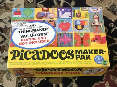 1967 Vintage Mattel Thingmaker PICADOOS Maker-Pak W/ 6 Original Plates • $25