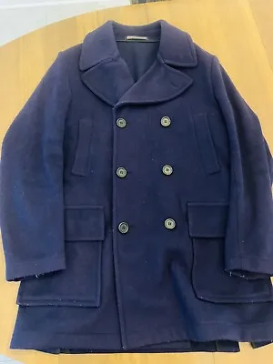 Glover All Duffle Pea Coat Size M Navy Double Breasted • $74.99
